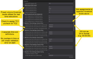 Volume Filter Time Slots